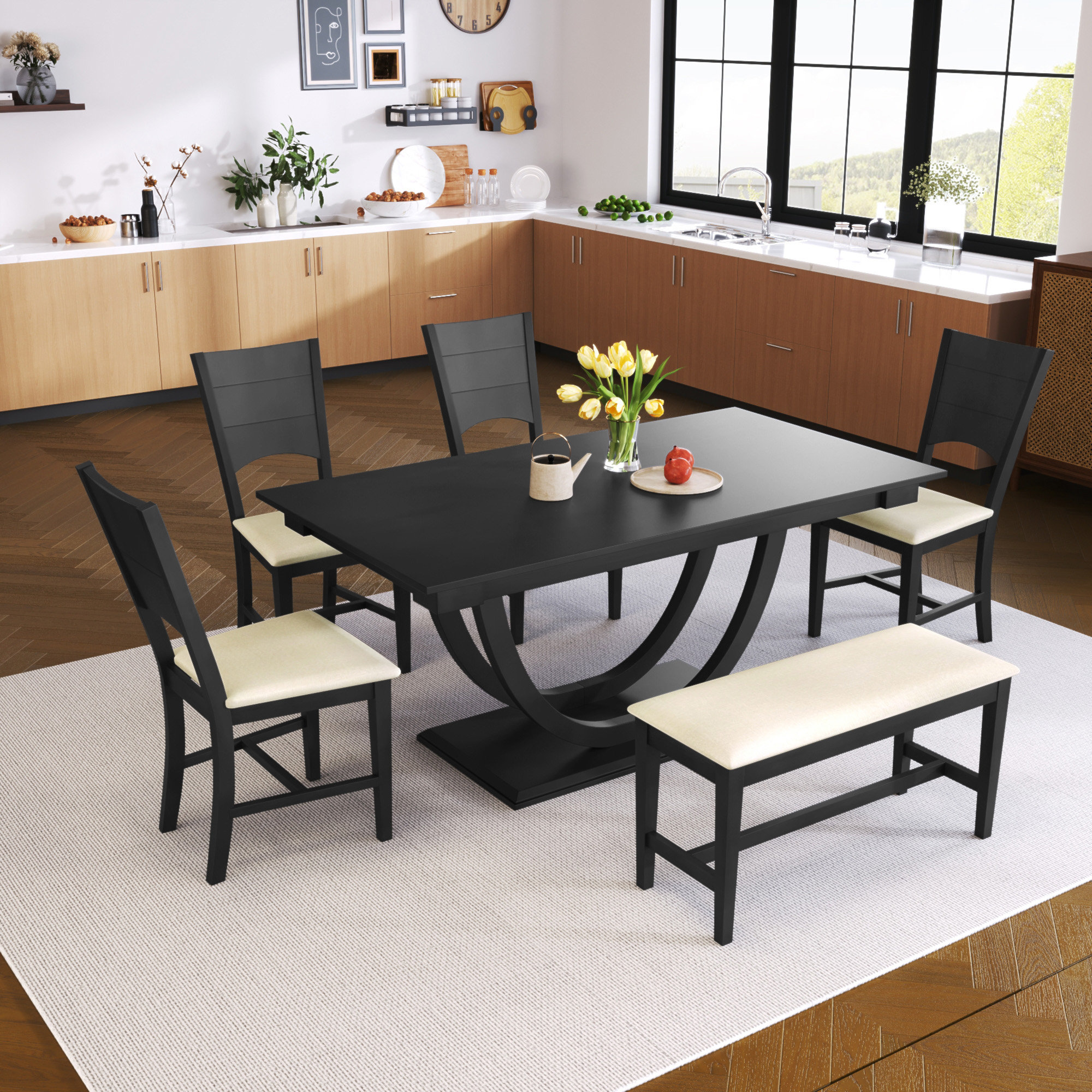 Modern style kitchen table discount